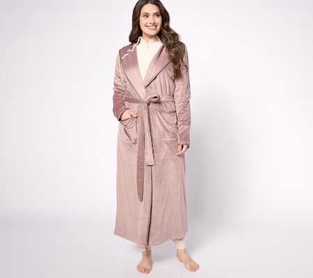 As Is Berkshire Homewear Island Fleece Hooded Robe