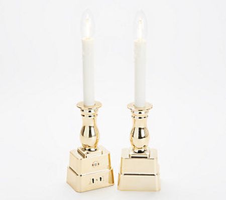 As Is Bethlehem Lights Set of 2 Cordless Window Candles