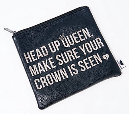 As Is Breakups to Makeup Faux Leather Pouch