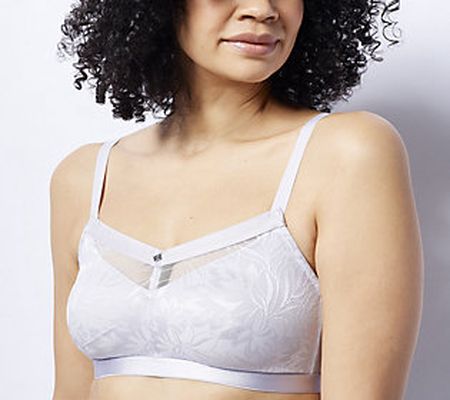 As Is Breezies Jacquard Shine Wirefree Support Bra