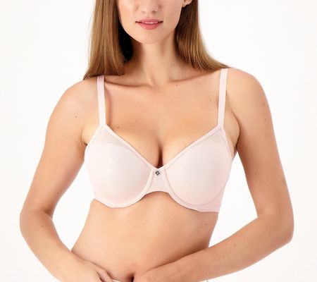 As Is Breezies Mesh Illusions Contour Under- wire Bra