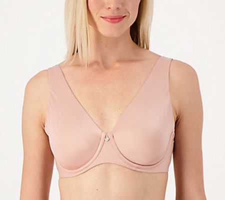 As Is Breezies Satin Shine Unlined Underwire Support Bra