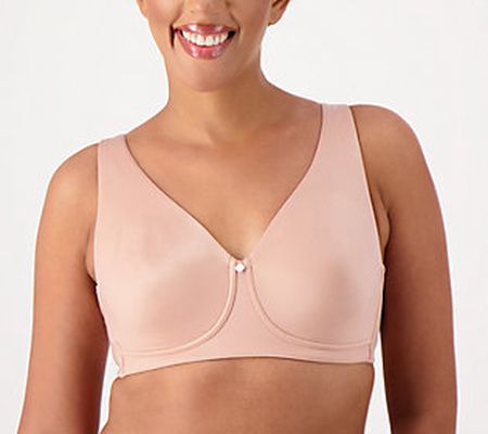 As Is Breezies Satin Shine Unlined Wirefree Support Bra