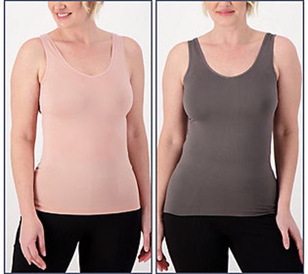 As Is Breezies Set of 2 Seamless ReversibleCami