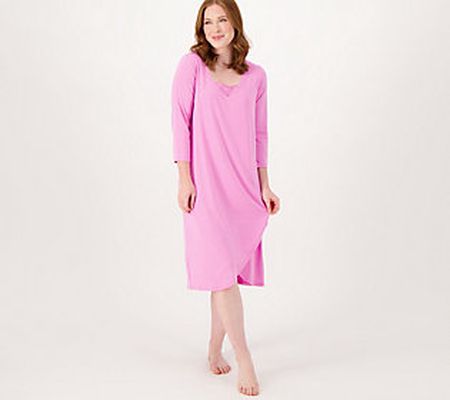As Is Breezies Sleep Dress with Lace Detail