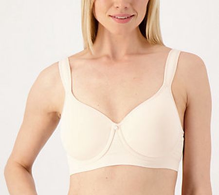 As Is Breezies Underwire Seamless Jacquard T-Shirt Bra