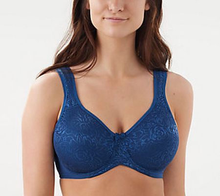 As Is Breezies Wild Rose Lace Seamless Underwire Bra