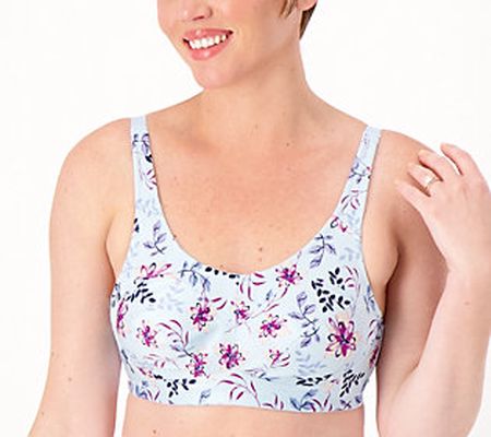 As Is Breezies Wirefree Print or Solid Support Bra