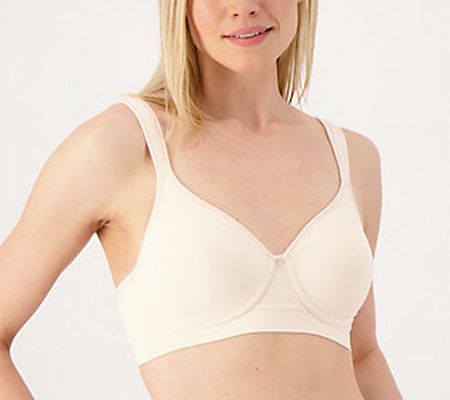 As Is Breezies Wirefree Seamless Jacquard T-Shirt Bra