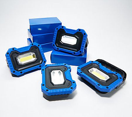 As Is BrightEase Set of 4 Work Lights with Magnets
