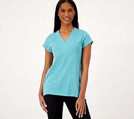 As Is Canyon Retreat Regular Crossover V-Neck High Low Tunic