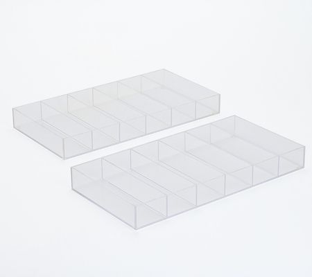 As Is Cella Set of 2 Acrylic Accessory Organizers