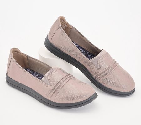 As Is Clarks Cloudsteppers Slip-On Flat -Breeze Sole
