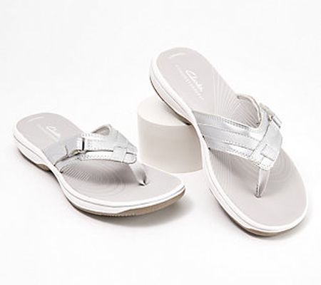 As Is Clarks Cloudsteppers Sport ThongSandals-Breeze Sea