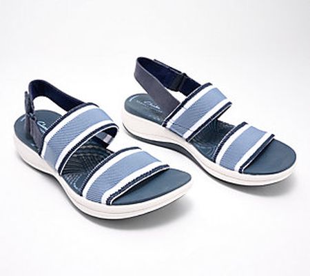 As Is Clarks Cloudsteppers Stretch Sport Sandals - Mira