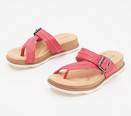 As Is Clarks Collection Buckle ToePost Sandal - Brynn Madi