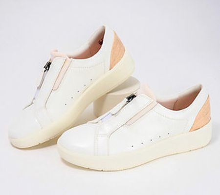 As Is Clarks Collection Front Zip Casual Sneakers