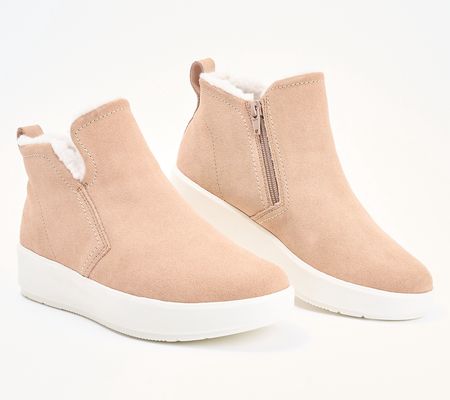 As Is Clarks Collection Warm-Lined SuedeBooties