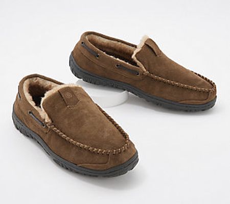 As Is Clarks Suede Men's Venician Moccasin Slippers