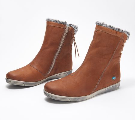 As Is CLOUD Footwear Wool Leather Mid Boots - Aryana