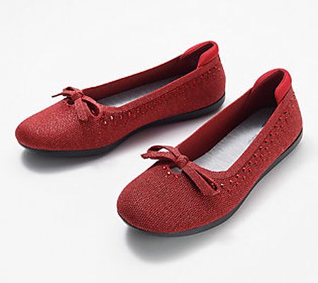 As Is CLOUDSTEPPERS by Clarks Embellished Knit Flats