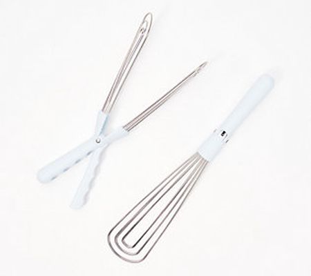 As Is Cook's Essentials 2-Piece Wire Tong Set