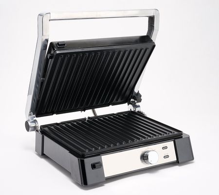 As Is Cook's Essentials Stainless Steel Contact Grill