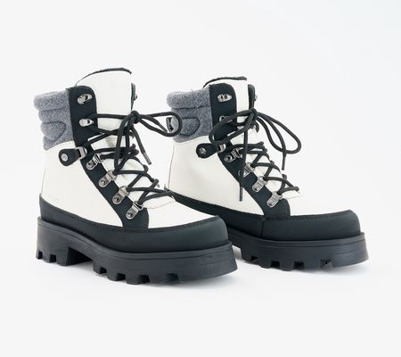 As Is Cougar Waterproof Lace-Up Hiker Boots- Suma