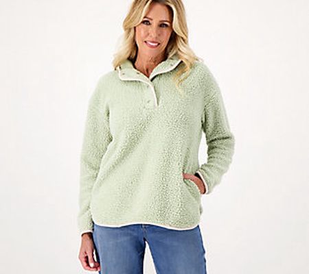 As Is Cuddl Duds Cloud Fleece Hoodie Pullover