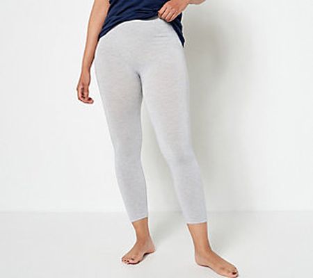 As Is Cuddl Duds Intimates Modal Seamless Cropped Legging