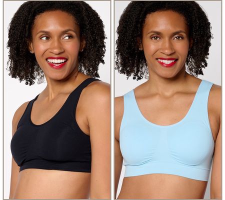 As Is Cuddl Duds Intimates S/2 Seamless Easy ComfortBralette