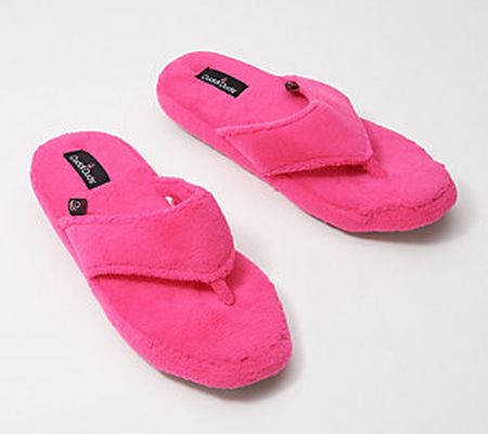 As Is Cuddl Duds Terry Thong Slipper
