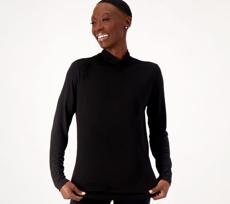 As Is Day2Day by Duette NYC Petite LongSleeve Mock Neck Top