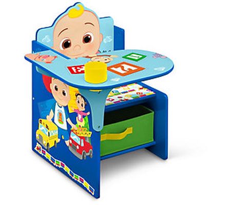 As Is Delta Children Cocomelon Chair Desk w/ Storage Bin