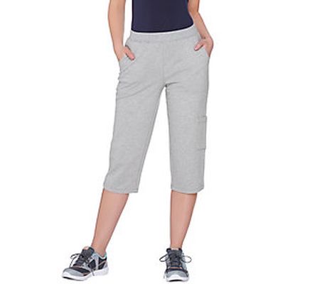 As Is Denim & Co. Active French Terry CargoCapri Pants