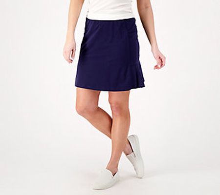 As Is Denim & Co. Active French Terry Pull-on Skort