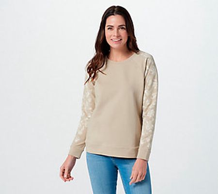As Is Denim & Co. Active French Terry Sweatshirt
