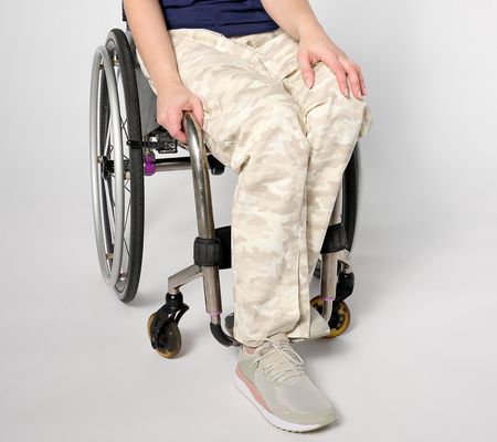 As Is Denim & Co. Adaptive EasyWear Twill Pant Wheelchair