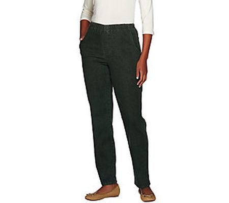 As Is Denim & Co. "How Timeless" Petite 4 Pocket Pants