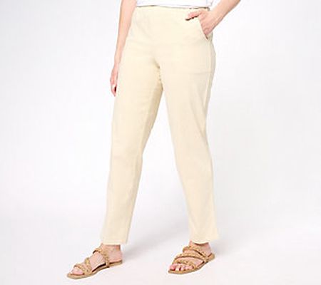 As Is Denim & Co. "How Timeless" Petite Pull-On Jeans