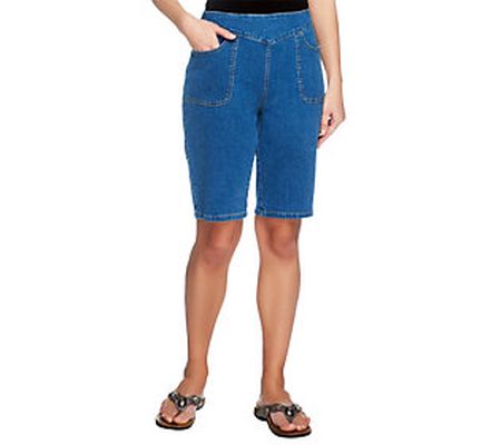 As Is Denim & Co."How Timeless"Bermuda Shorts with Pockets