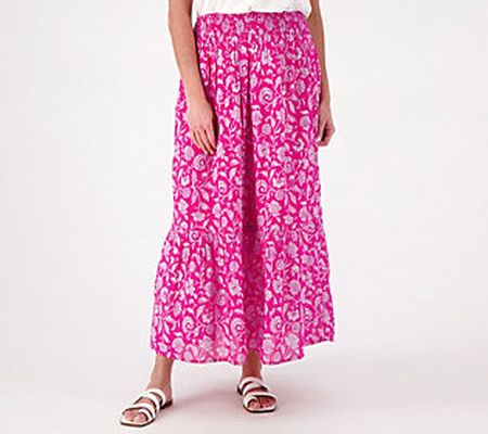 As Is Destination 365 Printed Pull On Skirt