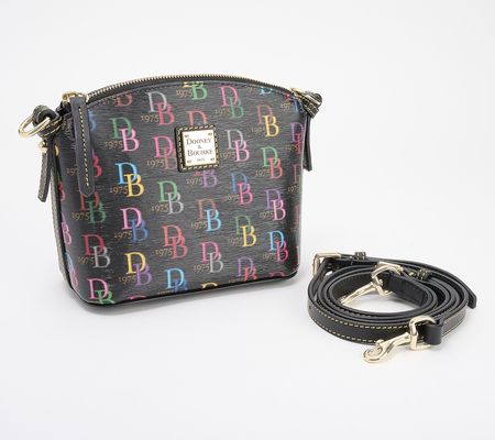 As Is Dooney & Bourke Coated Cotton Domed Crossbody Bag