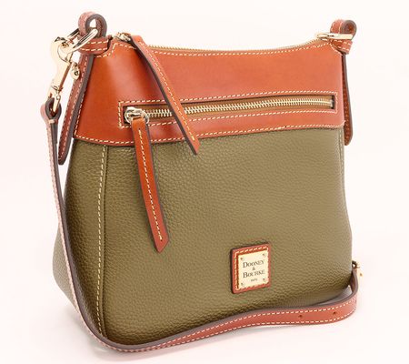 As Is Dooney & Bourke Pebble Leather North/ South Crossbody
