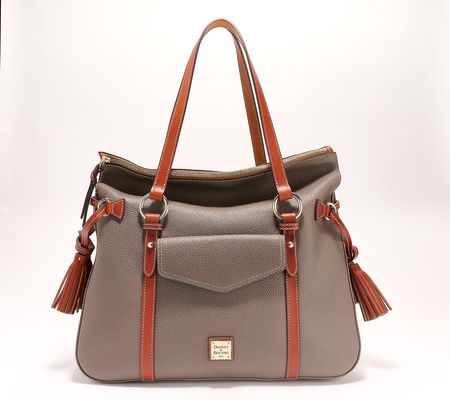 As Is Dooney & Bourke Pebble Leather Smith Shoulder Bag