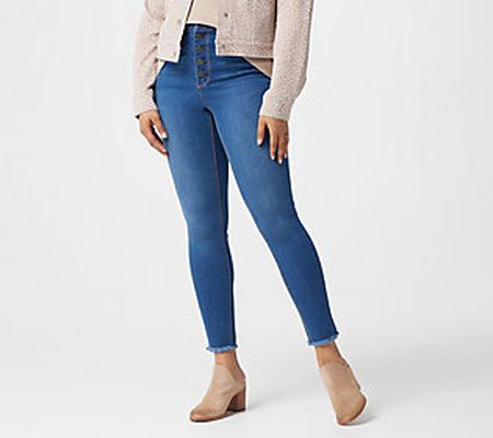 As Is Du Jour Regular Button Front Skinny Jeans