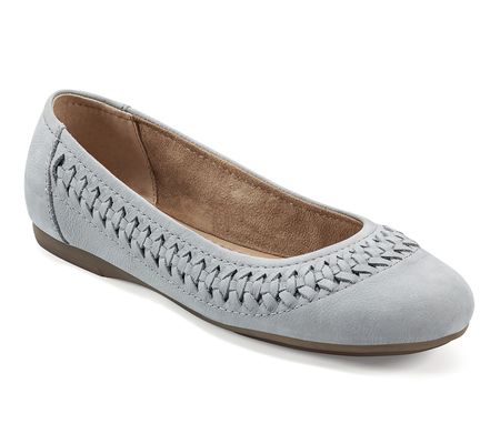 As Is Earth Leather Slip-On Flats- Jett