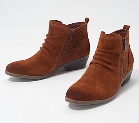 As Is Earth Origins Leather Ankle Boots-Collette Cheryl