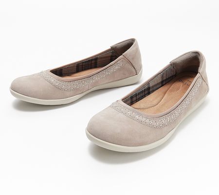 As Is Earth Origins Leather Whipstitch Flats-Fable