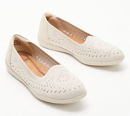 As Is Earth Origins Openwork Knit Slip-Ons - Faye